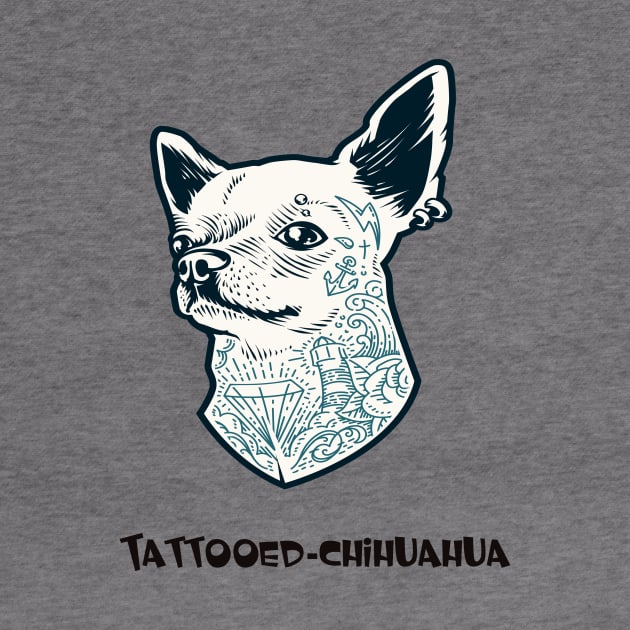 Tattooed chihuahua by This is store